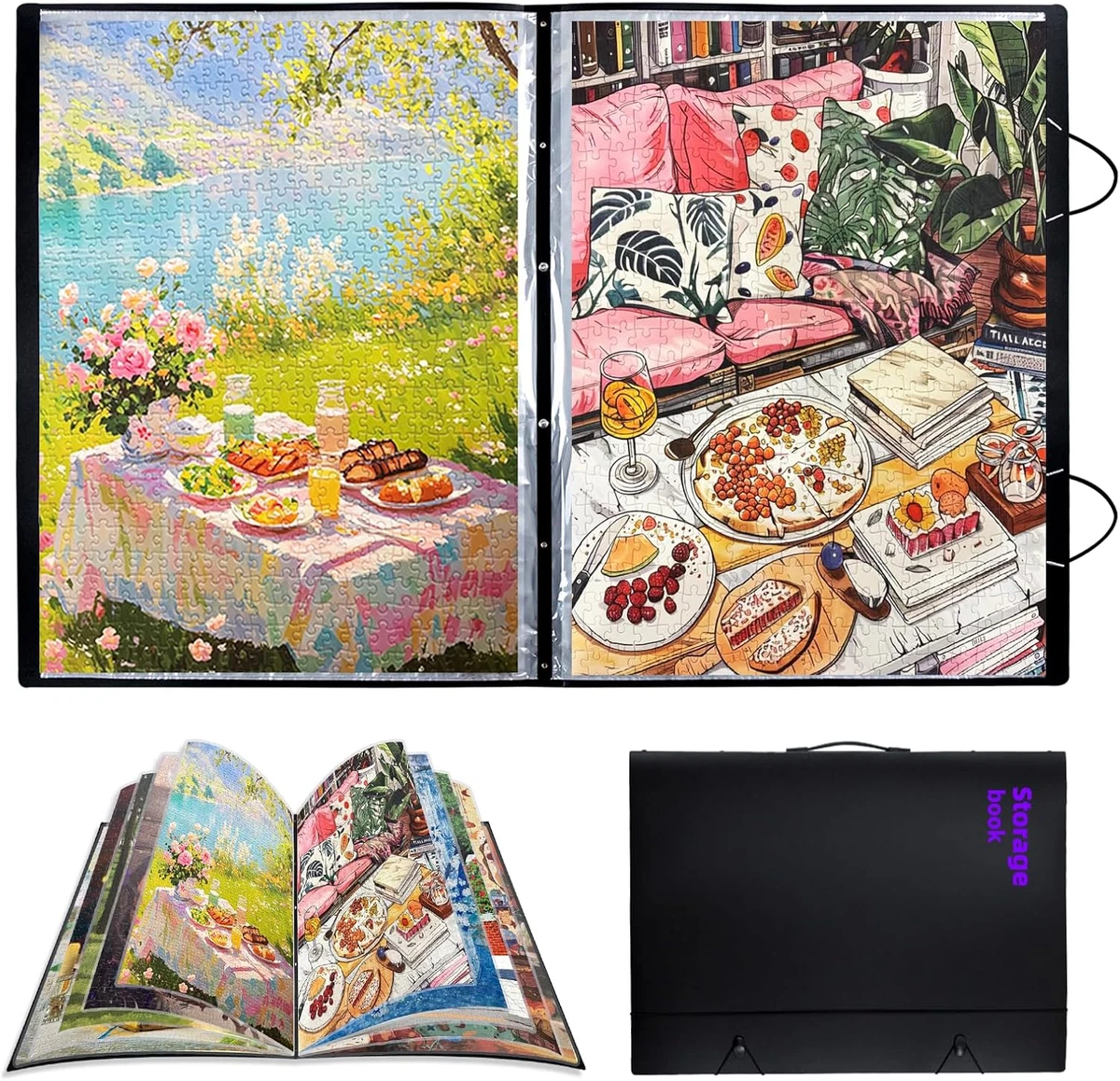 Puzzle Storage Folder, Portable Organizer for 1000-Piece Jigsaw