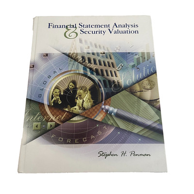 Financial Statement Analysis & Security Valuation by Stephen H. Penman HC 2001
