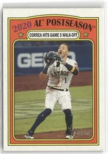 2021 Topps Heritage #23 2020 AL Postseason: Correa Hits Game 5 Walk-Off