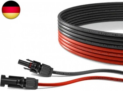 enjoy solar 6mm² Profi-Verbindungskabel Solarmodul zu Solarladeregler 