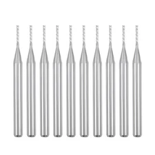 10pcs 0.8mm Carbide End Mill Engraving Router Bits for PCB Machine 1/8" Shank