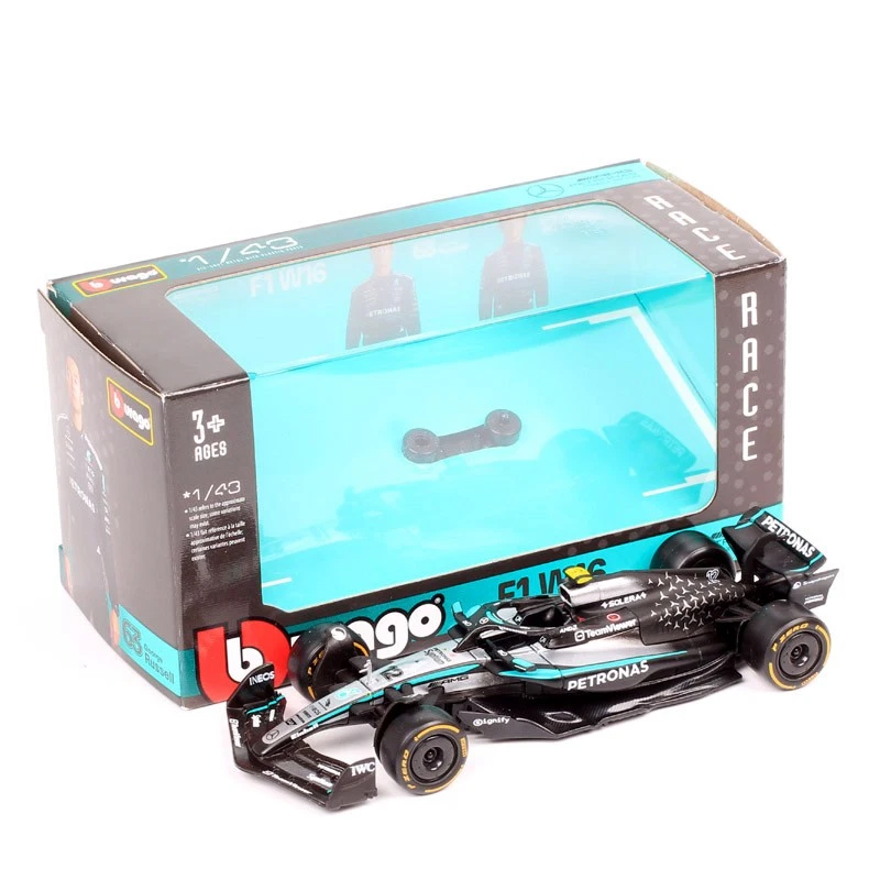 BBurago 1/43 2025 AMG W16E #12 Kimi Antonelli Australian GP F1 Model Car Toy - Image 2 of 4