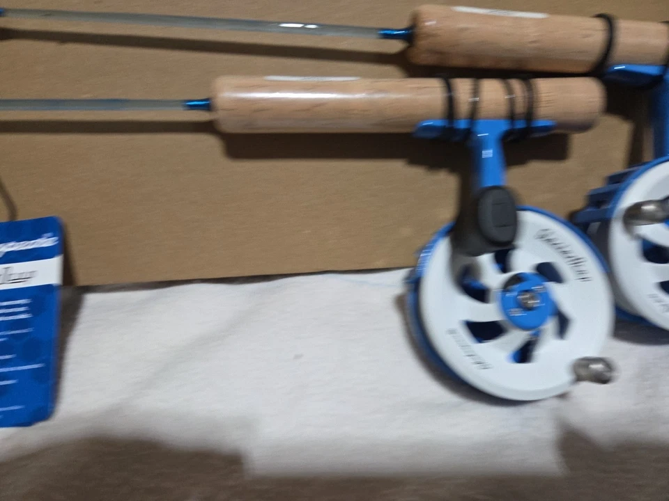 Lot Of (2) Shakespeare Glacier Drop Ice Fishing Combos 30" Light New With Tags.  - Image 2 of 4