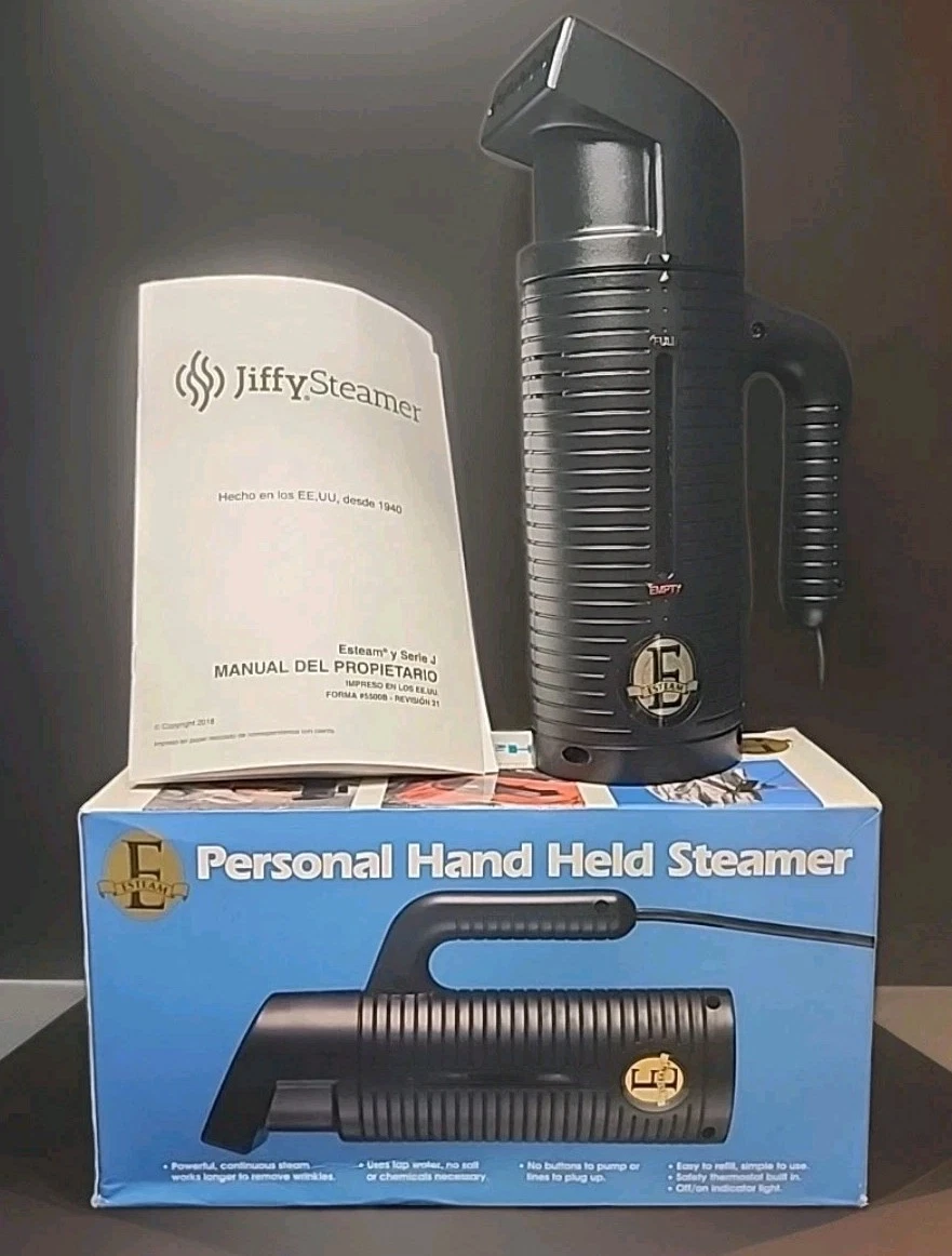 Jiffy Steamer Esteam Handheld Travel Steamer - Black - New (Open Box)