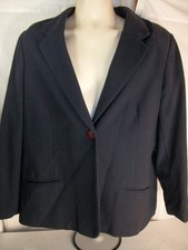 Sag Harbor Womens Blazer Navy Blue, Size 18