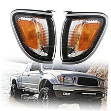 Pair of Park Signal Corner Marker Lights w/Black Trim or Chrome Trim