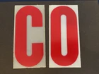 VINTAGE TEXACO GAS STATION WAGNER LETTER BOARD REPLACEMENT LETTERS C and O only