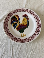 Nuova FONTEBASSO S.p.A. rooster plate(s) hand painted italy