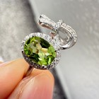 925 Sterling Silver Ring 7x5mm Natural Peridot Gemstone Zircon Handmade Bow Gift — photo 10