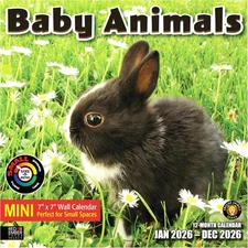 RED EMBER Select - Baby Animals 2026 Mini Wall New 2026, 02A - 
