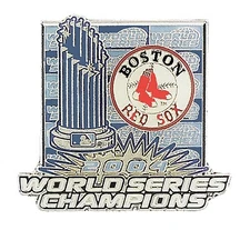 2004 Boston Red Sox MLB World Series Champions Trophy Logo Pin