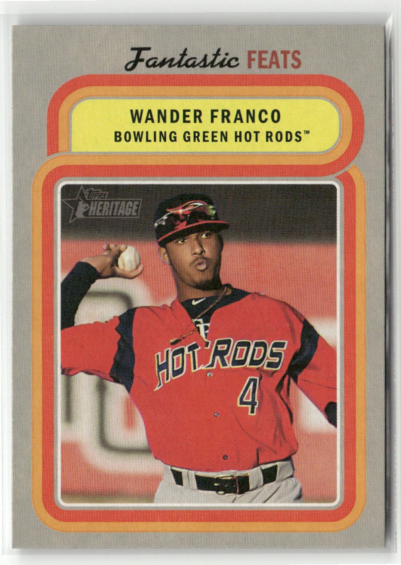 2019 TOPPS HERITAGE MINOR LEAGUE #FF-2 WANDER FRANCO FANTASTIC FEATS