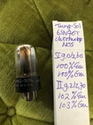 1 tubes tung-sol 6sn7gt chrometop nos … tested: see photos for values..: