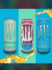 LATEST AMERICAN MONSTERS VIKING BERRY, GUAVA AND Ultra Blue Hawaiian 1 each flav