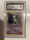 Mewtwo 10/102 Base Set Holo Shadowless CGC 4 VG/Ex English