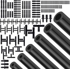 Silicone Vacuum Hose Kit, 5Ft 6PCS Vacuum Hose Automotive 113PCS Vacuum Line...