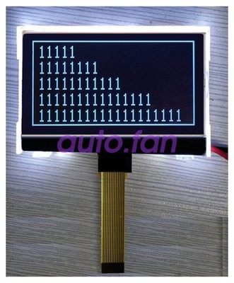Brand new genuine12864B11 COG LCD screen black background white negative display