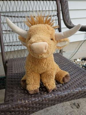 Douglas Highland Cow Plush Stuffed Animal Shaggy Ginger Scottish Coo 9''