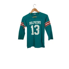Rawlings Vintage 80's Miami Dolphins #13 Marino NFL Raglan Made in USA