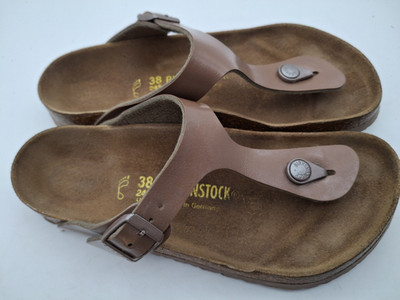 Birkenstock Sandalen goldbraun Gizeh - UK 5, EUR 38 normal