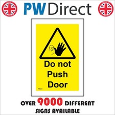 SIGN Do Not Push Door Sensor Automatic Damage Access Entry PR601A