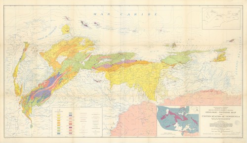 Geologic-Tectonic Map of the United States of Venezuela—Bucher—Geological 1945