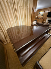 Brown Polished Grand Piano with Keyboard, 2 Pedals