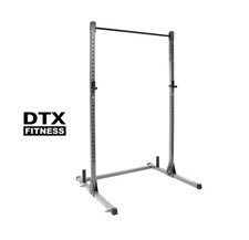 DTX Fitness Squat Rack Power Cage con barra estraibile