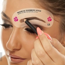 24Pcs Eyebrow Stencil Kit Reusable Brow Templates Shaper Makeup Tool
