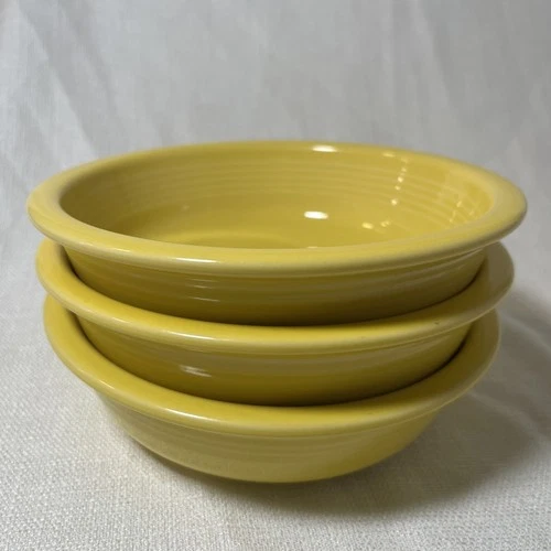 Fiestaware Sunflower Yellow Cereal Bowls Fiesta HLC Set of 3