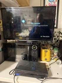 Sony PlayStation 2 PS2 Original Fat Console Only Black NO CORDS -PLEASE READ