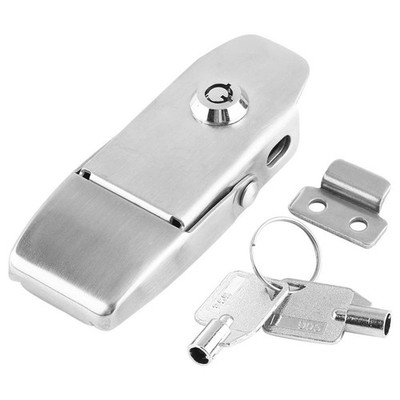 1 PCS Stainless Steel Spring Toggle Latch Hasp Clamp Cabinet Locking Twist