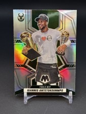 Giannis Antetokounmpo 2021-22 Mosaic Finals MVP #296 Silver Prizm