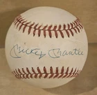 MICKEY MANTLE SIGNED BASEBALL BOBBY BROWN RAWLINGS BALL AUTOGRAPH AUTO NO COA
