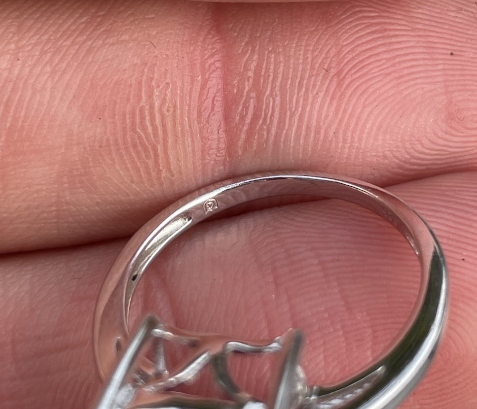 Silver Ruby 5ct Solitaire Ring, 925 Large,  4.5g - image 6