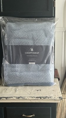 ChappyWrap Reversible Blanket 60''x80'' Harborview Herringbone Tan
