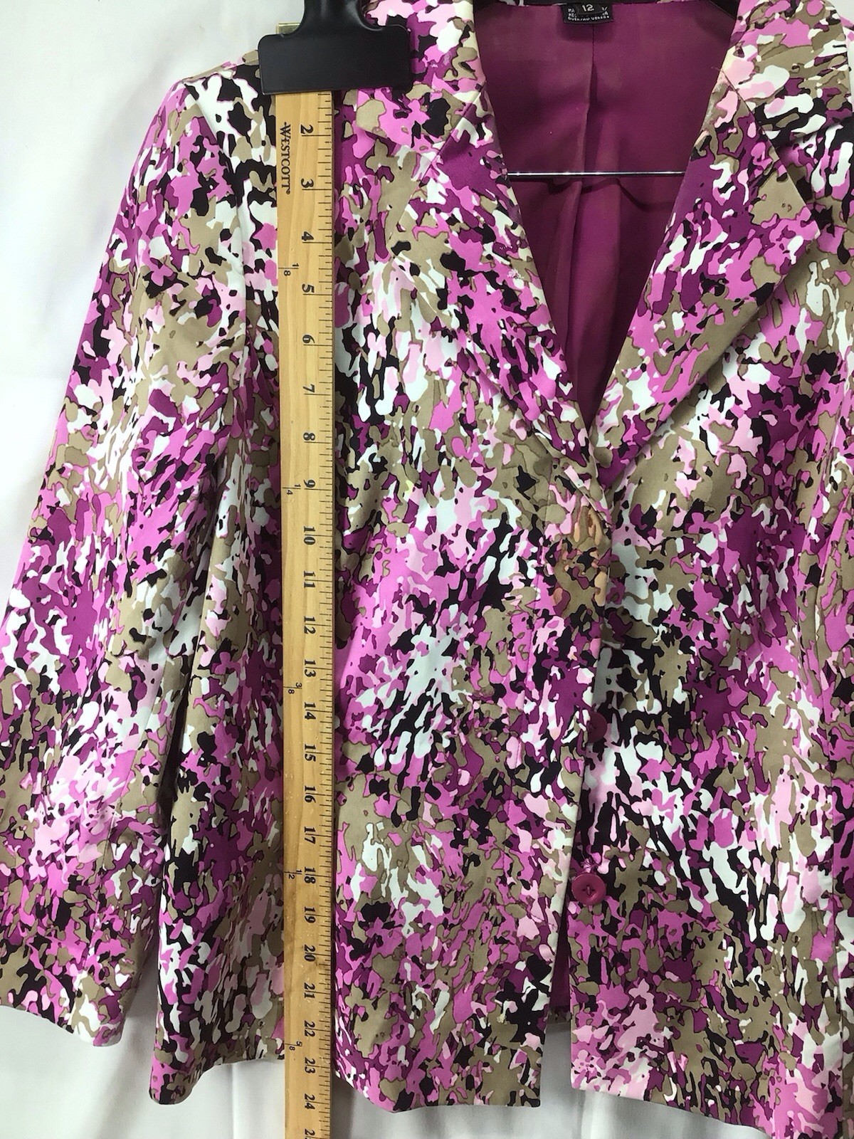 Ellen Tracy Multicolored Patterned Size 12 Blazer… - image 6