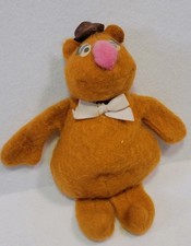 Vintage Fisher Price Fozzie Bear 1979 Jim Henson Muppets Small Stuffed Toy 865