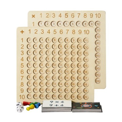 Asweets 2 in 1 Wooden Montessori 8.7''x8.7'' (1 PC), Wood Color