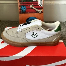 eS Caspian Tan/White Skateboard Shoes Size 8