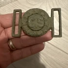 Very Rare Civil War 11 Star Confederate Two Piece Belt Buckle