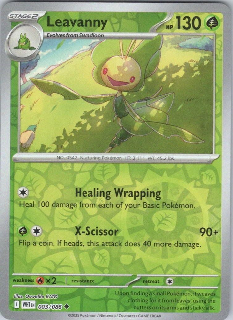 Leavanny #3/86 (Reverse Holo) (LP) SV: White Flare WHT Pokemon