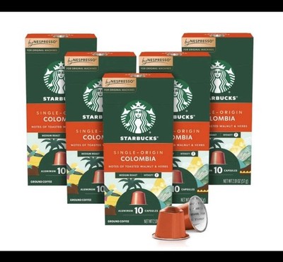 Starbucks by Nespresso Original Line Single-Origin Colombia Medium Roast Coff...