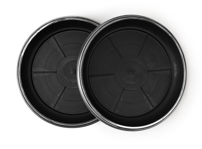 Decorative Heavy Duty Tray/Saucer (2 Pack) Rustic Medieval/French Country Look