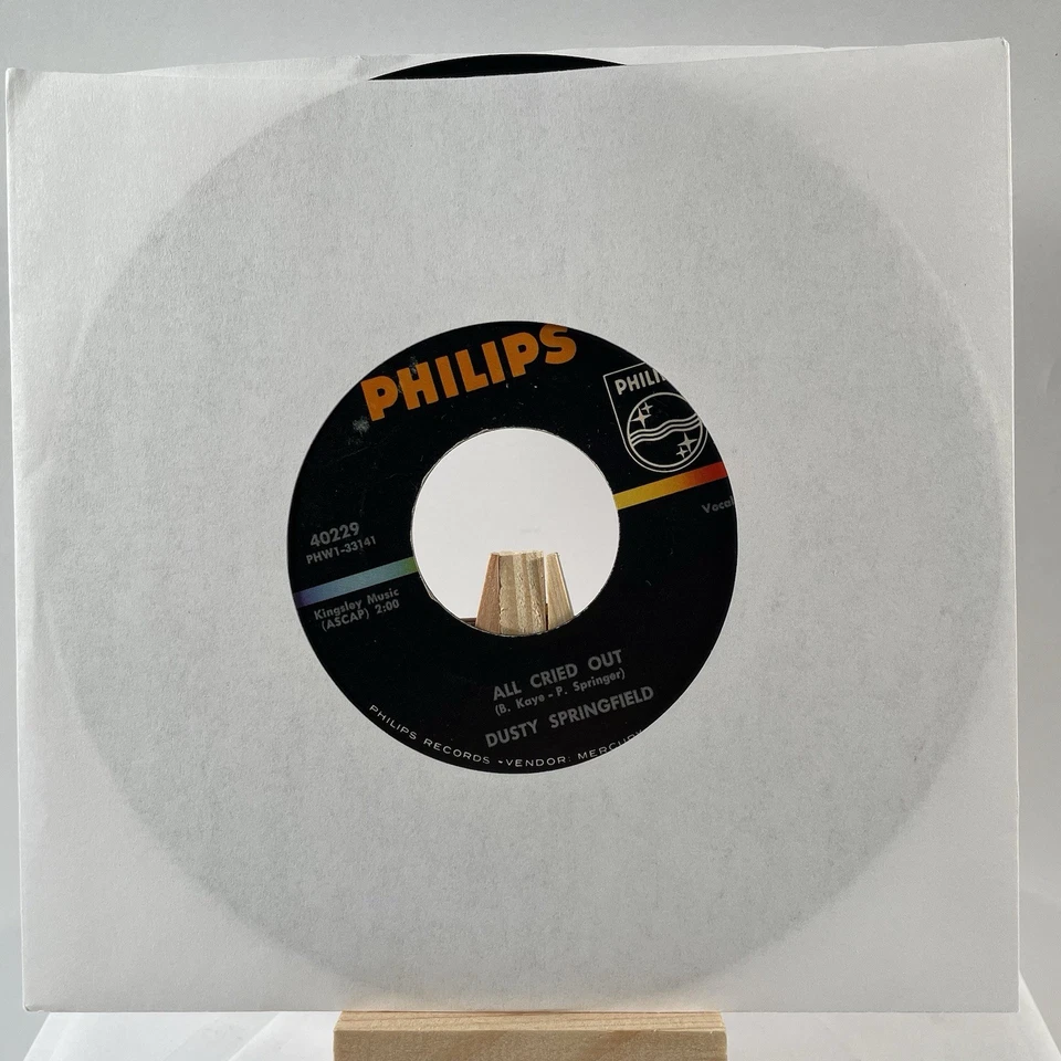 DUSTY SPRINGFIELD 45 RPM ALL CRIED OUT / I WISH I'D NEVER LOVED YOU—VG+ - Image 3 of 4