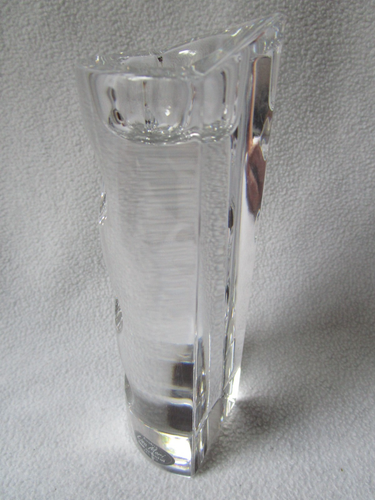 Lisa Mori Austria Design Kerzenständer Glas Bleikristall signiert schöne Form - Picture 3 of 10
