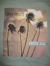 1996 JIMMY BUFFETT "BANANA WIND" Concert Tour LG T-Shirt OLIVE