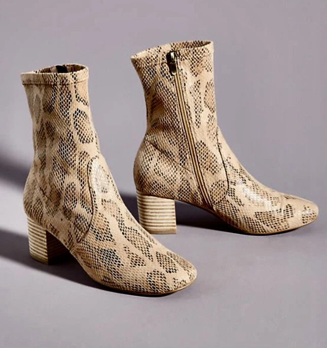 Anthropologie clearance snakeskin boots