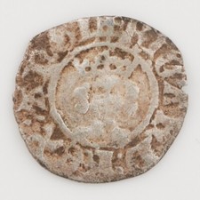 Richard II, Silver Half Penny, Late Style, 1377-99