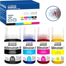 Ankink Sublimation Ink 502 522 Autofill for Epson Ecotank ET-2800 ET-2803 ET-...
